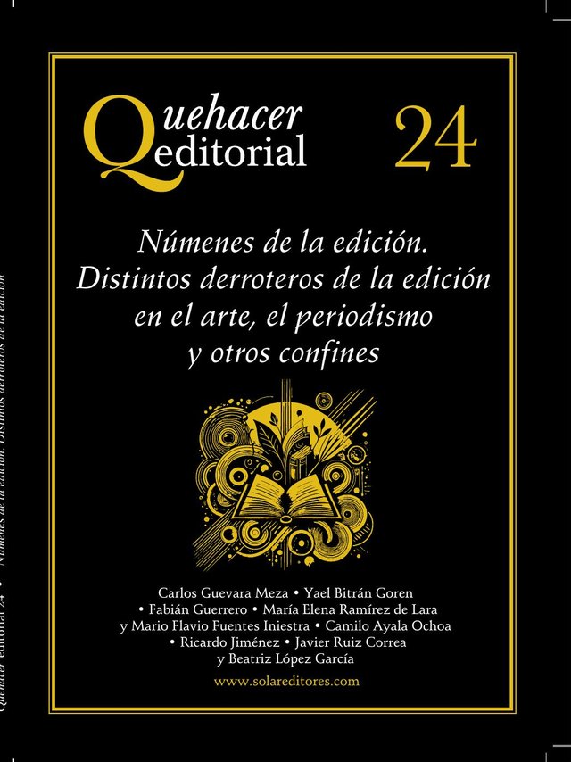 Portada del número 24 de Quehacer Editorial: Númenes de la edición